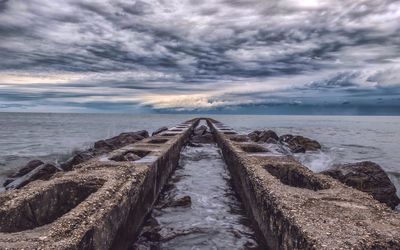 Scenic view of sea against sky