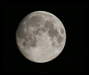 Low angle view of moon in sky