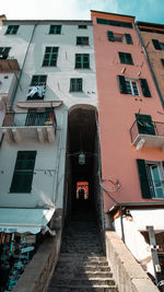 Low angle view of residential buildings