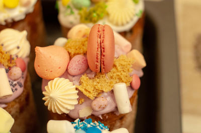 Close-up of cake on table
