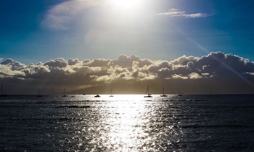 Scenic view of sea against sky