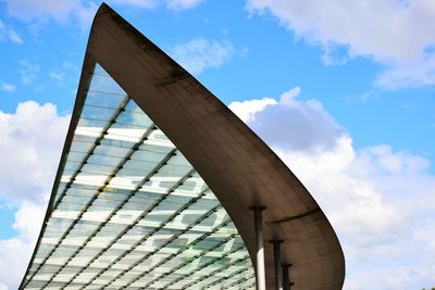 Low angle view of bridge against sky