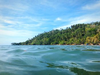 Scenic view of sea against sky