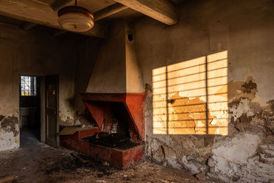 Into abandoned farmhouse