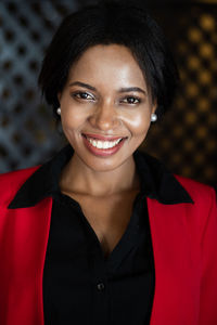 Portrait of a smiling young woman