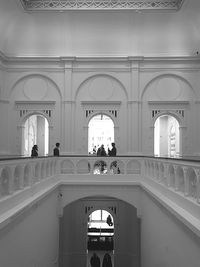 View of woman walking on archway