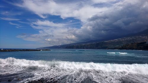 Scenic view of sea against sky