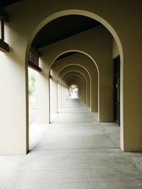 Empty corridor in building