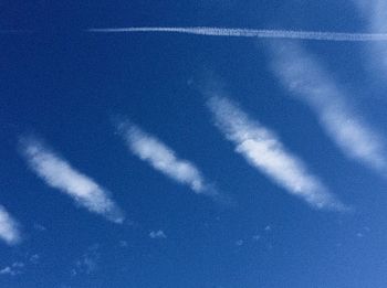 Low angle view of blue sky