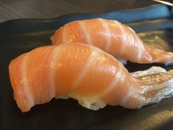 Close-up of fish in plate