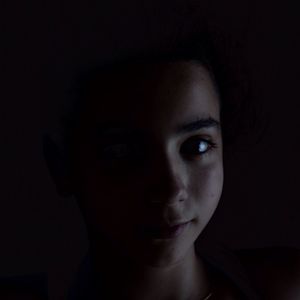 Close-up portrait of boy