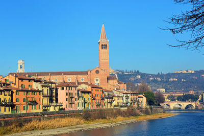 Clock tower against blue sky
