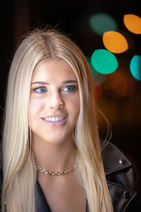 Portrait of a smiling young woman