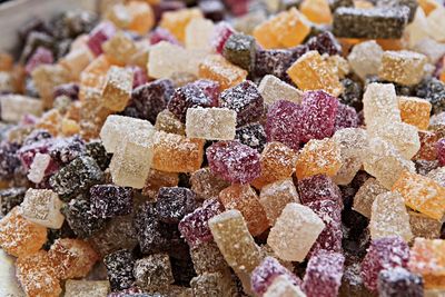 Close-up of multi colored candies