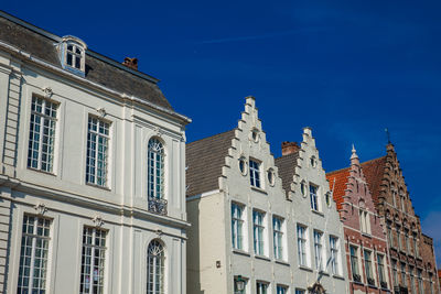  houses representative of the traditional arquitecture of the historical bruges town