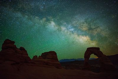 Scenic view of star field at night