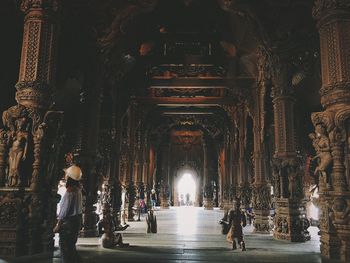 People walking in a building