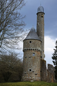 Low angle view of historical building against sky