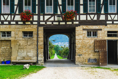 Entrance of building