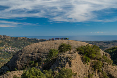 Pietra tonda, one of the largest rock formations in the aspromonte national park.