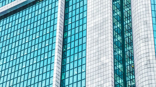 Full frame shot of modern glass building