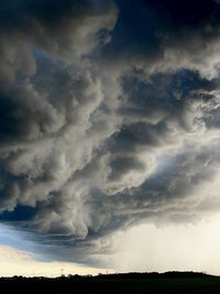 Low angle view of cloudy sky