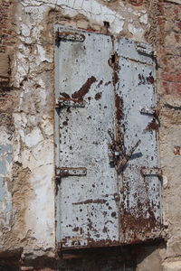 Close-up of weathered wall