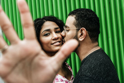 Portrait of a smiling young couple