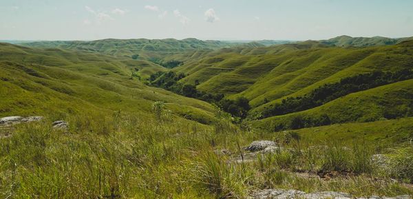 Scenic view of landscape against sky