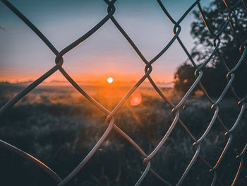 Close-up of chainlink fence