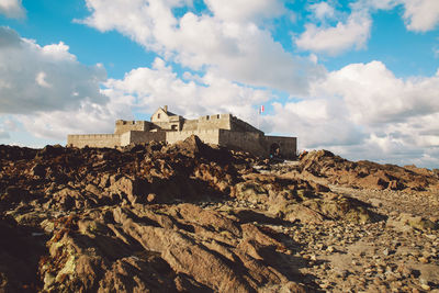 Panoramic view of mountain against sky