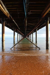 View of pier over sea