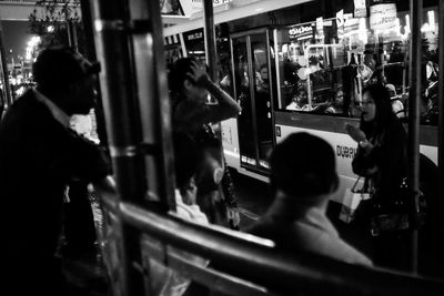 People sitting in train