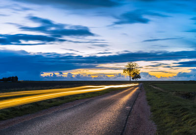 View of road passing through landscape