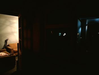 Illuminated lamp at home
