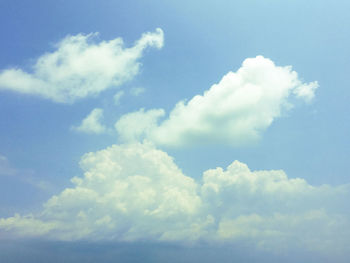 Low angle view of clouds in sky