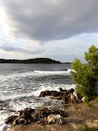 Scenic view of sea against sky