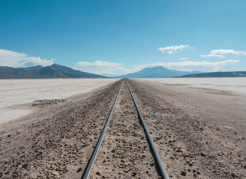 Scenic view of desert against sky