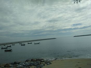 Scenic view of sea against sky