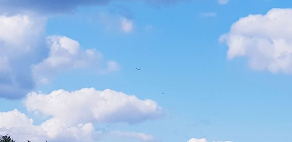 Low angle view of clouds in sky