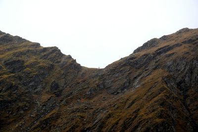 Scenic view of mountains against clear sky