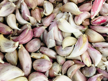 Full frame shot of onions for sale at market stall