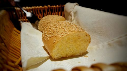 Close-up of served food