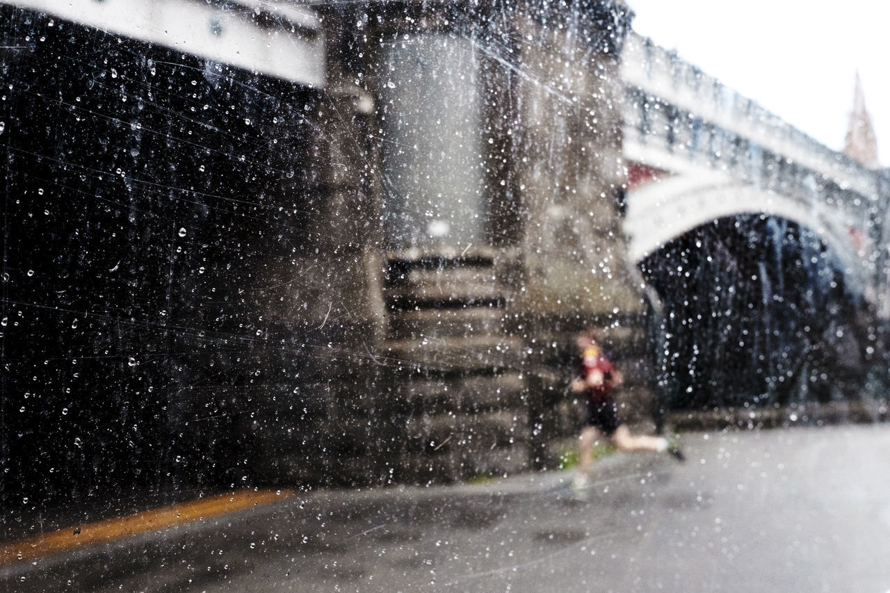 WET CITY DURING WINTER SEASON