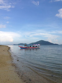 Scenic view of sea against sky