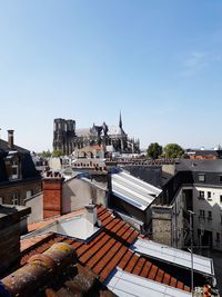 Blue sky of reims , france