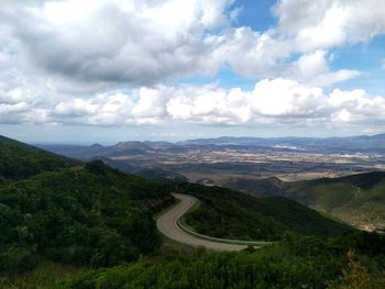 Scenic view of landscape against sky