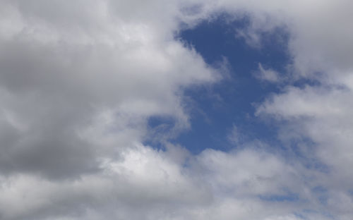 Low angle view of clouds in sky