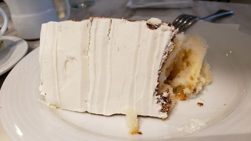 Close-up of cake in plate