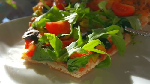 Close-up of salad in plate